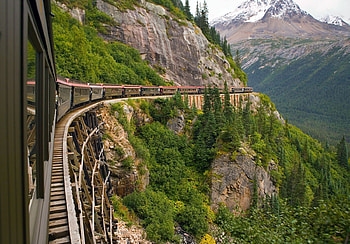 The White Pass and Yukon Route, Restored historic railway, Yukon Territory, Skagway to Carcross and Whitehorse, Canada, USA, Yukon Route, White Pass, Alaska HD wallpaper