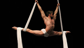 Silks aerial pole dance, Luftdisziplinen thepole, Expressive movements, Aerial grace HD wallpaper