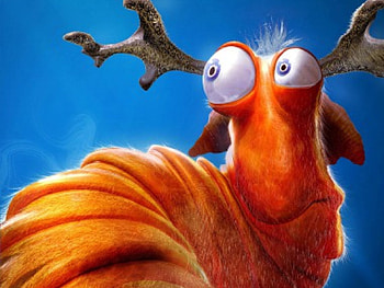 You Called, thing, 3d, antlers, creature, orange HD wallpaper