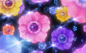 Flowers, Background, Violet HD wallpaper