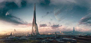 Exodus 2024: Futuristic City, video game, Exodus (2024), futuristic city HD wallpaper