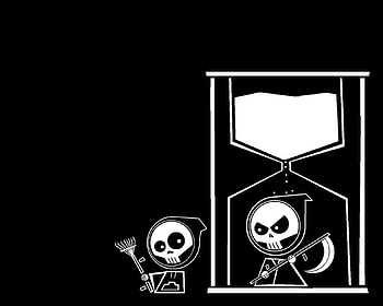 Brother's Grim , white, black, anime, grim reaper HD wallpaper