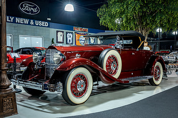 1931 PACKARD 840 ..ROADSTER, beautiful, old car, red, vintage HD wallpaper