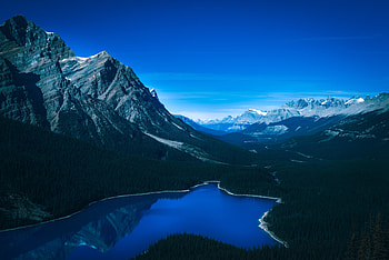 Canada, mountains, valley, lake, nature HD wallpaper