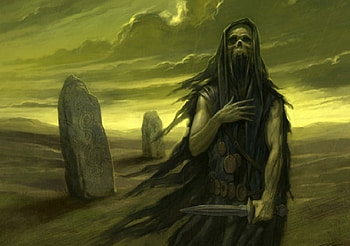 Lord Camulus, skull, celtic, standing stones, blade HD wallpaper