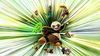 Kung Fu Panda 4 — : Po's Power Burst, Kung Fu Panda 4 HD wallpaper