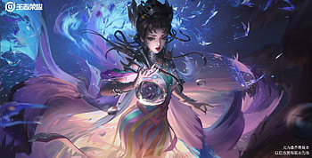 Fantasy girl, girl, fantasy, 3q studio, blue, pink, luminos HD wallpaper