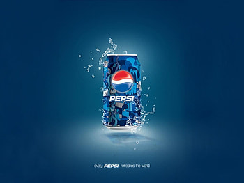 pepsi, blue, 3d, art HD wallpaper