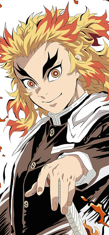 Demon Slayer : Raging Spirit of Kyojuro Rengoku, Anime, Demon Slayer: Kimetsu no Yaiba HD phone wallpaper