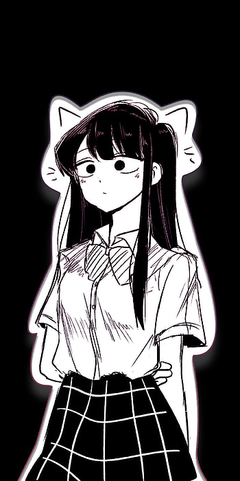 Komi-san 3, navidad, minimalista, netflix, , one piece, naruto, komi, komisan, komi can't communicate, minimalist, tadano, arcane HD phone wallpaper