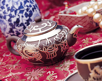 Chinese Art of Tea, still life, teacup, tea, art, vase, chinese, teapot HD wallpaper