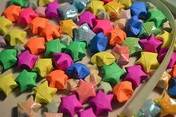 Stars, Miscellanea, Miscellaneous, Origami, Colored Paper HD wallpaper