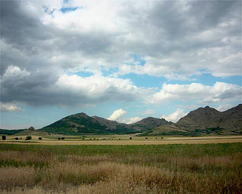 mounts Hercinici (Macin,Dobrogea), shadow, light, clouds, nature, mountains HD wallpaper