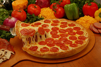 Pepperoni pizza, Irresistible slices, Satisfying meal, Pizza lover's favorite HD wallpaper