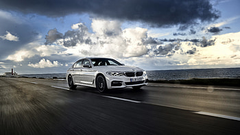 White BMW 5 Series Cars HD wallpaper