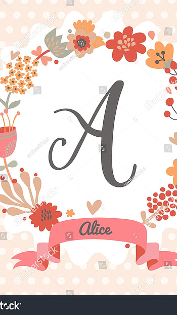 A Letter, Beautiful, Pink Background HD phone wallpaper