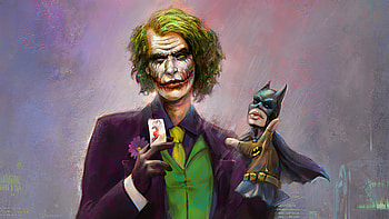 Joker Bat Puppet, joker, batman, superheroes, artwork, artstation HD wallpaper