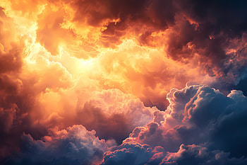 epic stormy clouds with sunlight, AI Art, cloud, sky, sunlight HD wallpaper