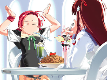 Popotan, lemonade, other, uniforms, anime, refreshing, konami, mai, snacks HD wallpaper