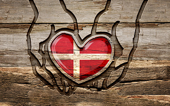 I love Denmark, , wooden carving hands, Day of Denmark, Flag of Denmark, creative, Denmark flag, danish flag, Denmark flag in hand, Take care Denmark, wood carving, Europe, Denmark HD wallpaper