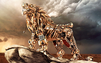 Animals, Fantasy, Robots HD wallpaper