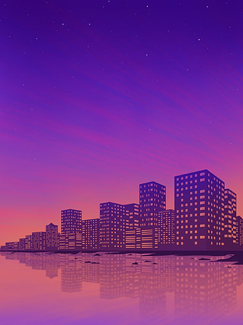 Art, Architecture, City, Building, Reflection, Sunsets HD phone wallpaper