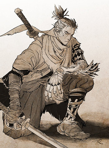 Sekiro, art, painting HD phone wallpaper