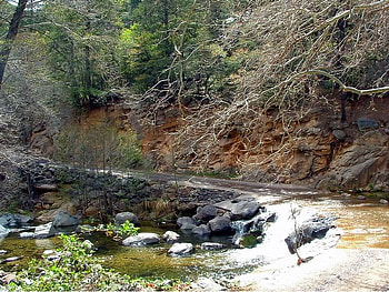 Road Out Ahead, trees, road, water, rock HD wallpaper