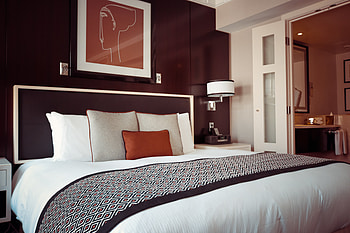 Interior, Miscellanea, Miscellaneous, Design, Room, Furniture, Bed, Hotel HD wallpaper