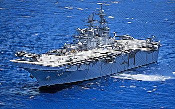 USS America, , vector art, LHA-6, assault ships, United States Navy, US army, abstract ships, battleship, US Navy, America-class, USS America LHA-6 HD wallpaper