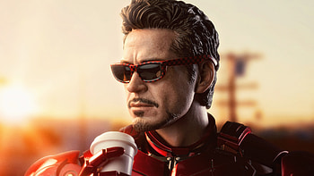 Iron Man Drinking Coffee, iron-man, superheroes HD wallpaper