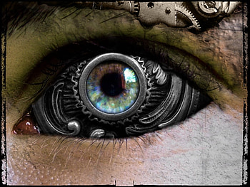 Got my eye on you, metal, eye HD wallpaper