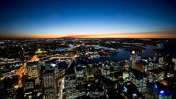 Sydney Tower Eye, Harbour view, Stunning skyline, Travels HD wallpaper