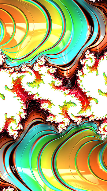 Trippy Psychedelic Fractal, Abstract, fractal HD phone wallpaper