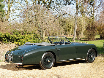 Auto, Nature, Trees, Aston Martin, Cars, Side View, Style, Retro, Shrubs, 1952 HD wallpaper