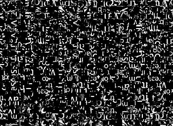 Black-white letters, texture, typography HD wallpaper