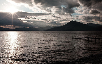 Nature, Mountains, Sea, Wharf, Berth HD wallpaper