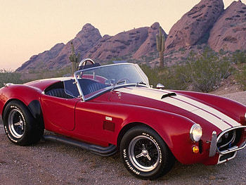 Cobra, shelby, car, red HD wallpaper