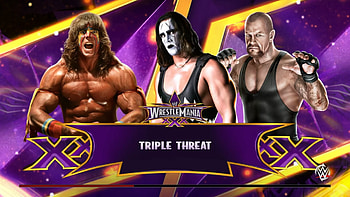Sting vs Ultimate Warrior vs Undertaker Wrestlemania Triple Threat! - WWE 15 - YouTube HD wallpaper
