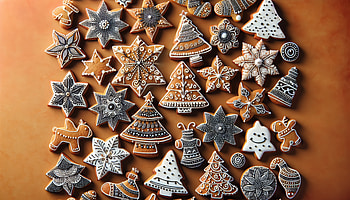 Festive Holiday Cookie Assortment, holiday cookies, gingerbread, Christmas, cookie, holiday HD wallpaper