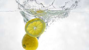 Squirt background, White water splash, Lemon freshness, High-resolution HD wallpaper