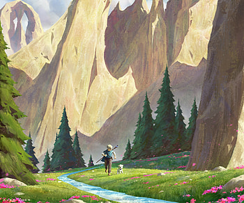 Enchanted Valley: A Child's Journey — Fantasy, fantasy, child HD wallpaper