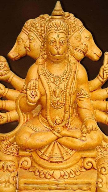 Panchmukhi Hanuman, Sculpture HD phone wallpaper