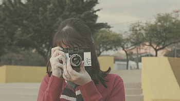 Miscellanea, Miscellaneous, Girl, Camera HD wallpaper