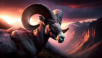 Majestic Bighorn Sheep, bighorn sheep, mountain, Wildlife HD wallpaper