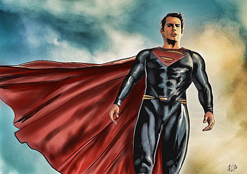 Superman Man Of Steel Art, superman, superheroes, digital-art, behance HD wallpaper