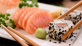 Japanese seafood feast, Chopstick dining, , Food graphy HD wallpaper