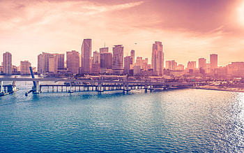 Miami, , skyline cityscapes, South Beach, downtown, american cities, Miami cityscape, USA, America HD wallpaper