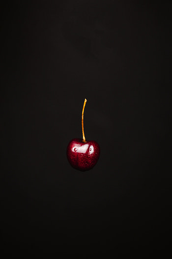 Fruits, Sweet Cherry, Food, Cherry, Dark, Berry HD phone wallpaper