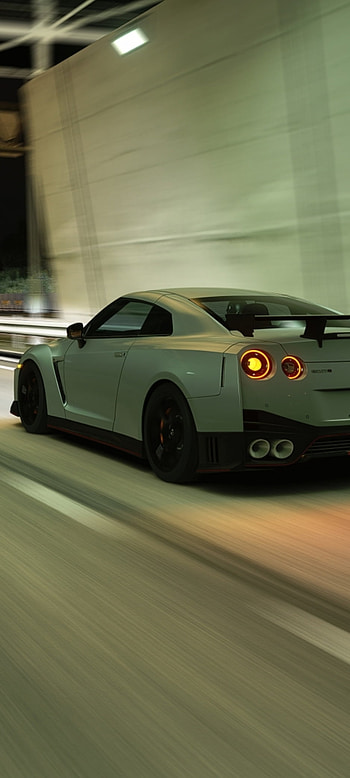 Nissan GTR R35 Nismo, automotive lighting, car, assetto corsa, night, mbd_design, shuto expressway, tunnel HD phone wallpaper